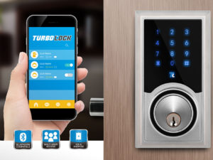 Turbolock TL-200 bluetooth smart deadbolt homepage hero image